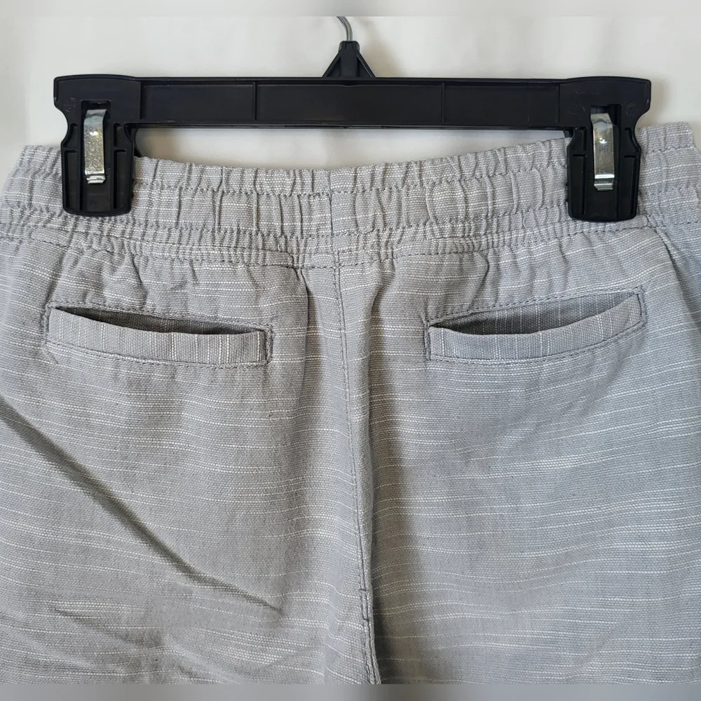 Gymboree Boys 2018 Heathered Light Gray Elastic Waist Chambray Cargo Shorts Sz 8